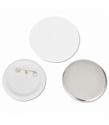 500 pcs PinBack Button Parts 25 mm