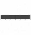 6-panel Wind Screen Fabric 800x120 cm Anthracite