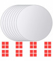 8 pcs Mirror Tiles Round Glass
