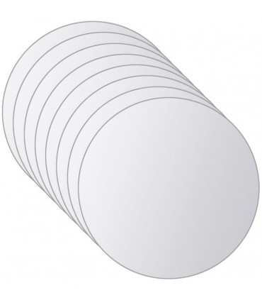 8 pcs Mirror Tiles Round Glass
