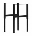 Adjustable Work Bench Frames 2 pcs Metal 55x(69-95.5) cm Black
