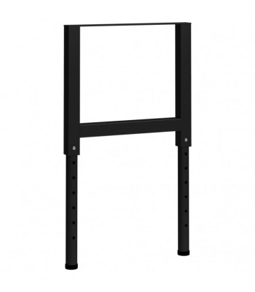 Adjustable Work Bench Frames 2 pcs Metal 55x(69-95.5) cm Black