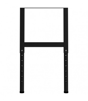Adjustable Work Bench Frames 2 pcs Metal 55x(69-95.5) cm Black