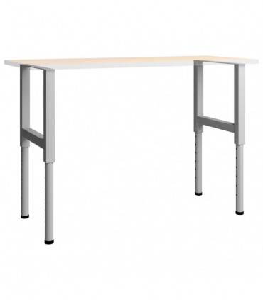 Adjustable Work Bench Frames 2 pcs Metal 55x(69-95.5) cm Grey