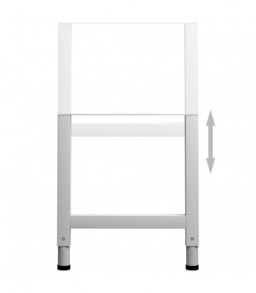 Adjustable Work Bench Frames 2 pcs Metal 55x(69-95.5) cm Grey