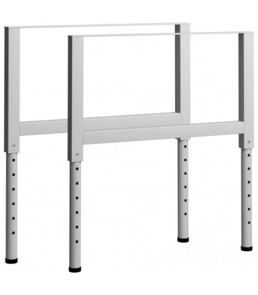 Adjustable Work Bench Frames 2 pcs Metal 85x(69-95.5) cm Grey