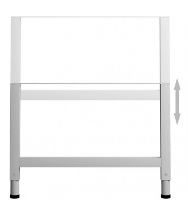 Adjustable Work Bench Frames 2 pcs Metal 85x(69-95.5) cm Grey