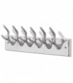 Aluminium Wardrobe Hook Coat Rack Hat/Tie Hanger Silver