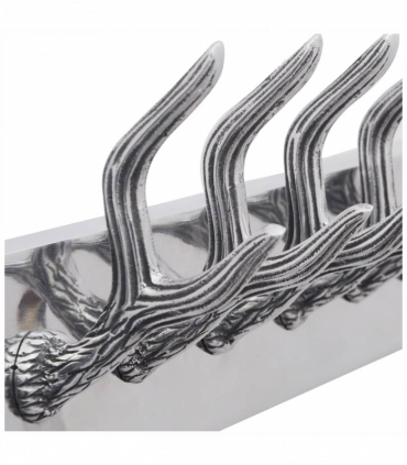 Aluminium Wardrobe Hook Coat Rack Hat/Tie Hanger Silver