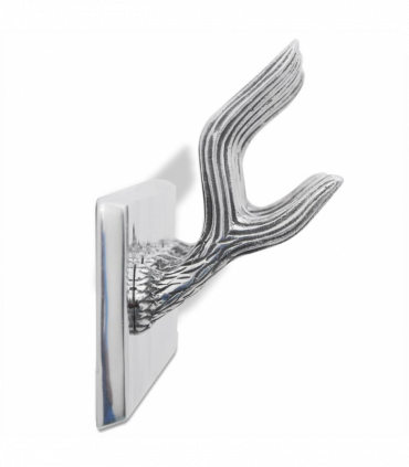 Aluminium Wardrobe Hook Coat Rack Hat/Tie Hanger Silver