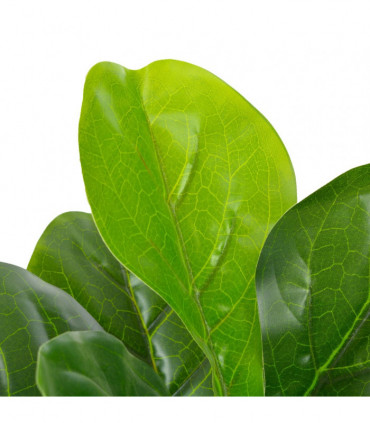 Artificial Plant Fiddle Leaves with Pot Green 90 cm