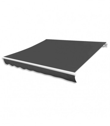 Awning Top Sunshade Canvas Anthracite 300x250 cm