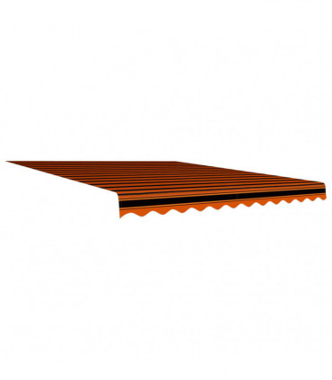 vidaXL Awning Top Sunshade Canvas Orange and Brown 300x250 cm