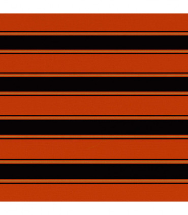 vidaXL Awning Top Sunshade Canvas Orange and Brown 350x250 cm