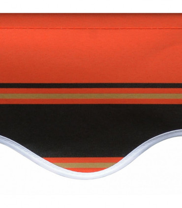vidaXL Awning Top Sunshade Canvas Orange and Brown 400x300 cm