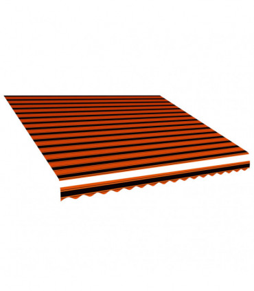 Awning Top Sunshade Canvas Orange and Brown 450x300 cm