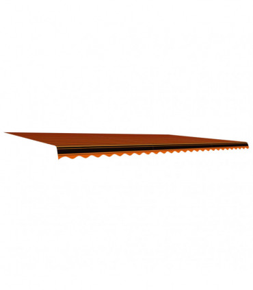 Awning Top Sunshade Canvas Orange and Brown 600x300 cm