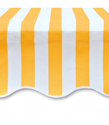Awning Top Sunshade Canvas Sunflower Yellow & White 3x2,5m
