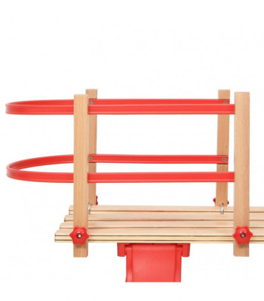 Backrest for Sledge Red Plywood