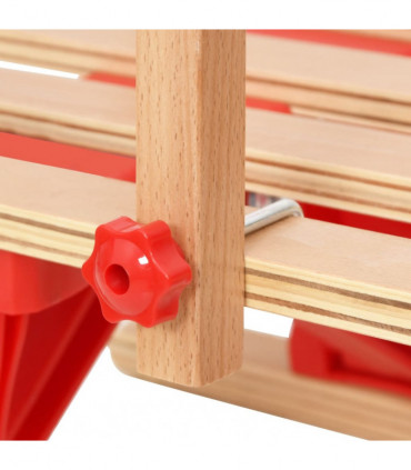 Backrest for Sledge Red Plywood