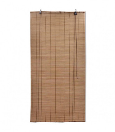 Bamboo Roller Blinds 2 pcs Brown 120x220 cm