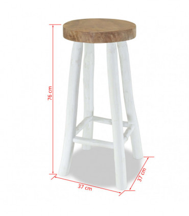 Bar Stool Solid Teak Wood