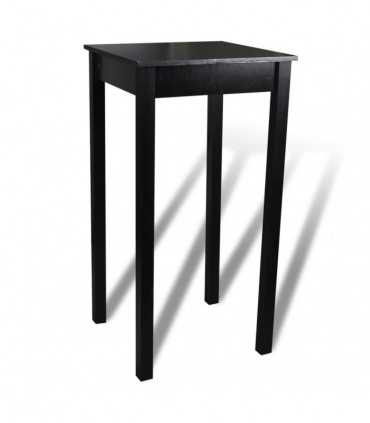 Bar Table MDF Black 55x55x107 cm
