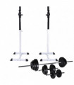 Barbell Squat Rack with Barbell and Dumbbell Set 30.5 kg