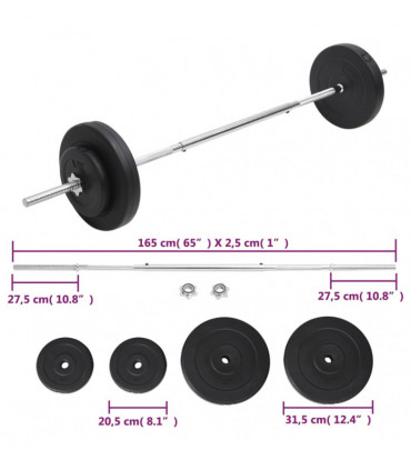 Barbell with Plates Set 30 kg