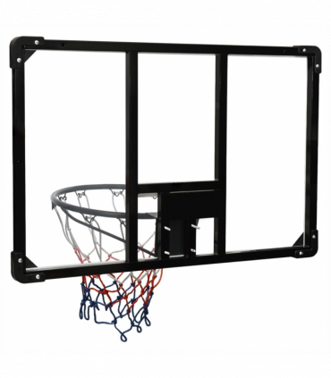 Basketball Backboard Transparent 90x60x2.5 cm Polycarbonate