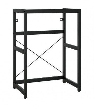 Bathroom Washbasin Frame with Built-in Basin Black Iron