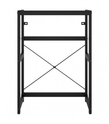 Bathroom Washbasin Frame with Built-in Basin Black Iron