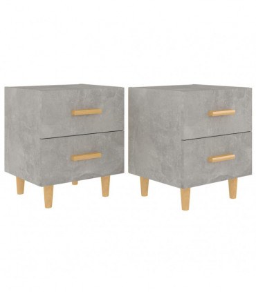 Bed Cabinets 2 pcs Concrete Grey 40x35x47.5 cm