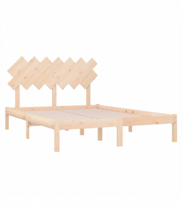Bed Frame 120x200 cm Solid Wood