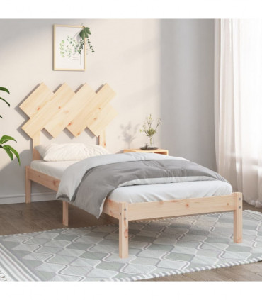 Bed Frame 90x190 cm 3FT Single Solid Wood