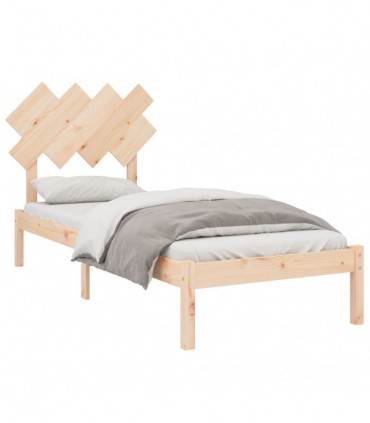 Bed Frame 90x190 cm 3FT Single Solid Wood