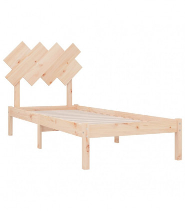 Bed Frame 90x190 cm 3FT Single Solid Wood