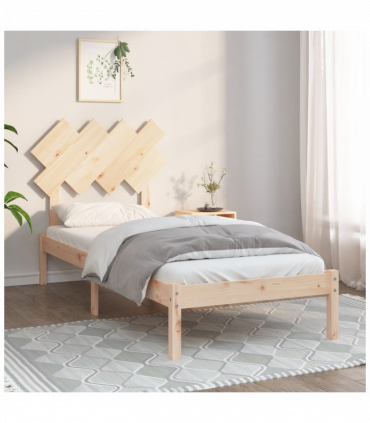 Bed Frame 90x200 cm Solid Wood