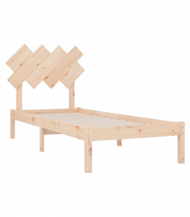 Bed Frame 90x200 cm Solid Wood