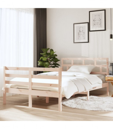 Bed Frame Solid Wood 120x200 cm 4FT Small Double