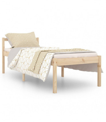 Bed Frame Solid Wood 75x190 cm 2FT6 Small Single