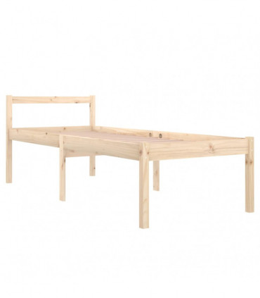 Bed Frame Solid Wood 75x190 cm 2FT6 Small Single
