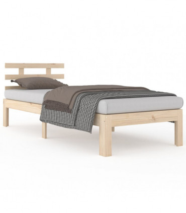 Bed Frame Solid Wood 90x190 cm 3FT Single