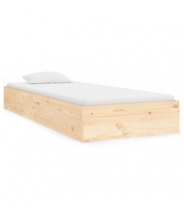 Bed Frame Solid Wood 90x190 cm 3FT Single