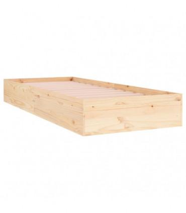 Bed Frame Solid Wood 90x190 cm 3FT Single