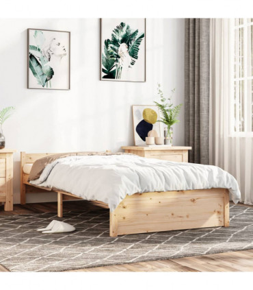 Bed Frame Solid Wood 90x200 cm