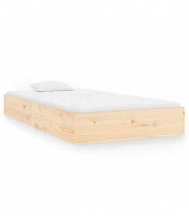vidaXL Bed Frame Solid Wood 90x200 cm