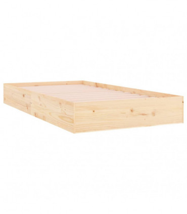 vidaXL Bed Frame Solid Wood 90x200 cm