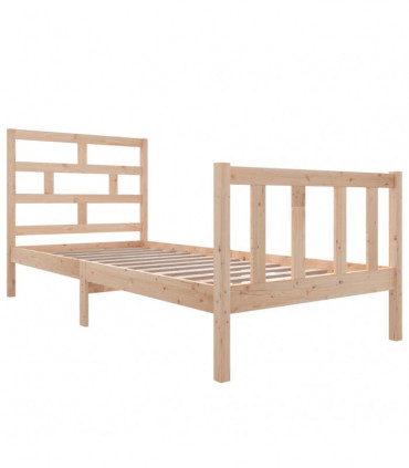 vidaXL Bed Frame Solid Wood Pine 100x200 cm