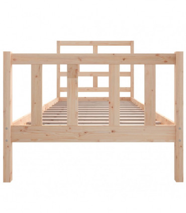 vidaXL Bed Frame Solid Wood Pine 100x200 cm